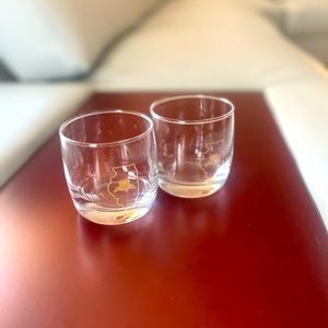 Set of 2 Short Drinking Glasses with Illinois State Symbol